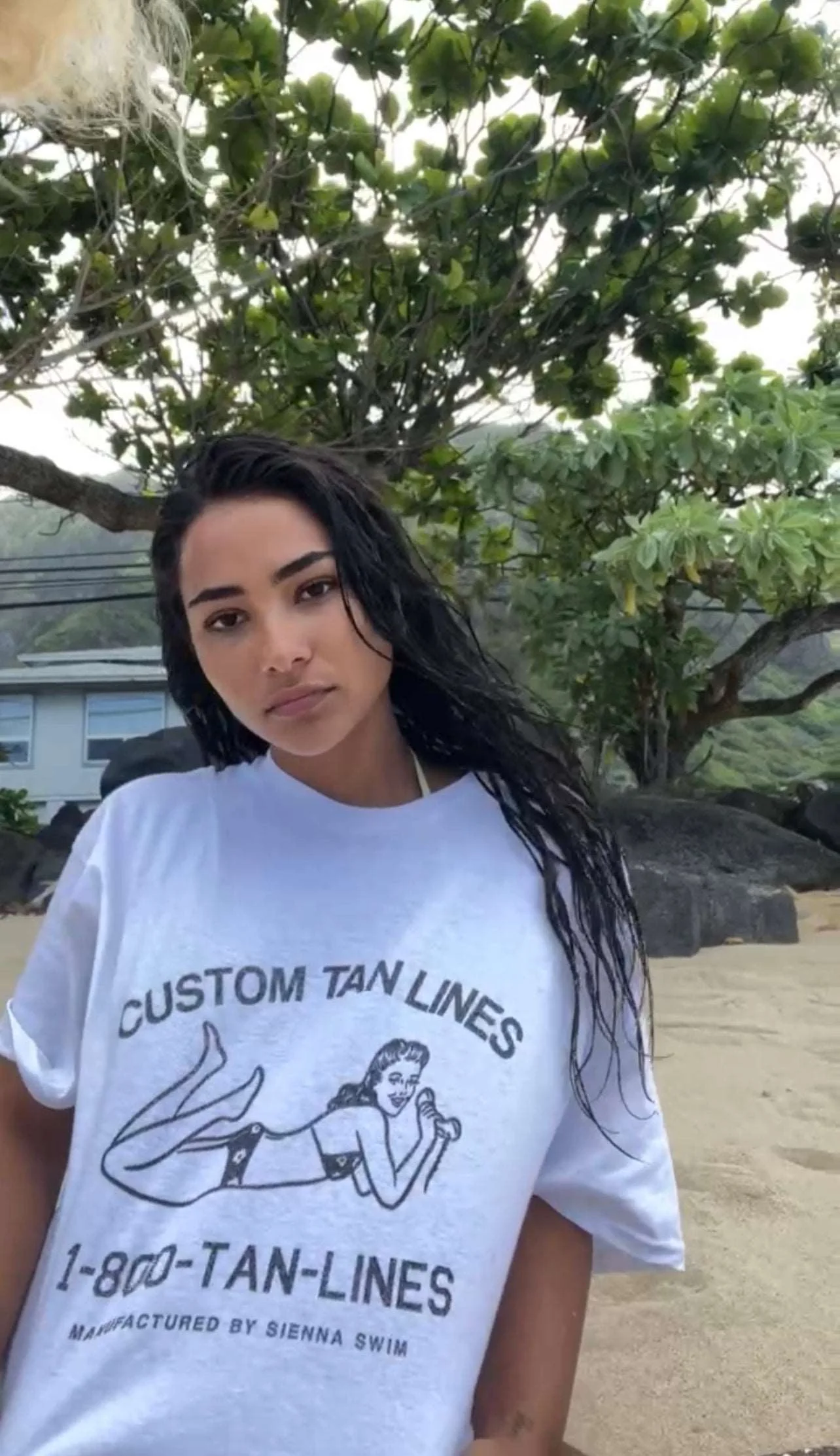 Outerwear: "Custom Tan Lines" oversized t-shirt - Image 4