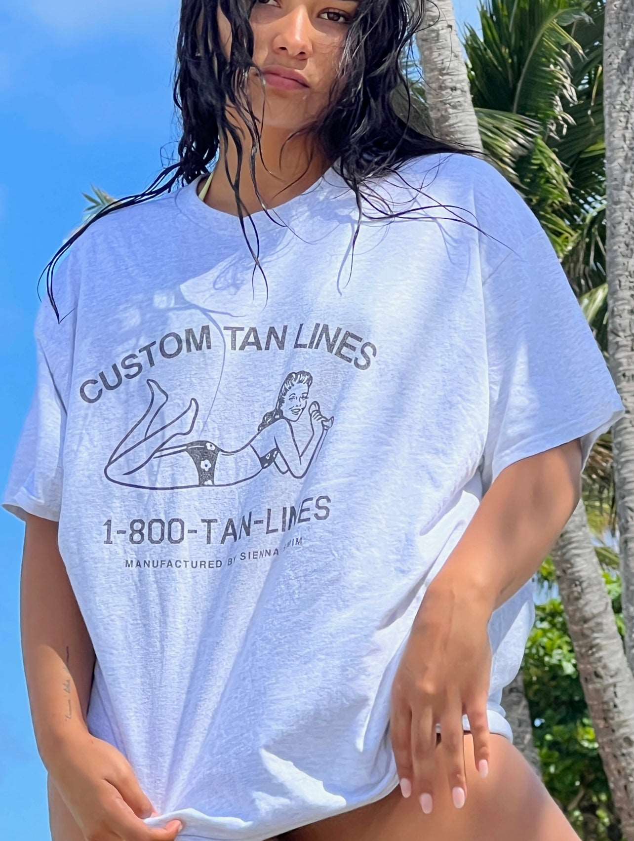 Outerwear: "Custom Tan Lines" oversized t-shirt - Image 5