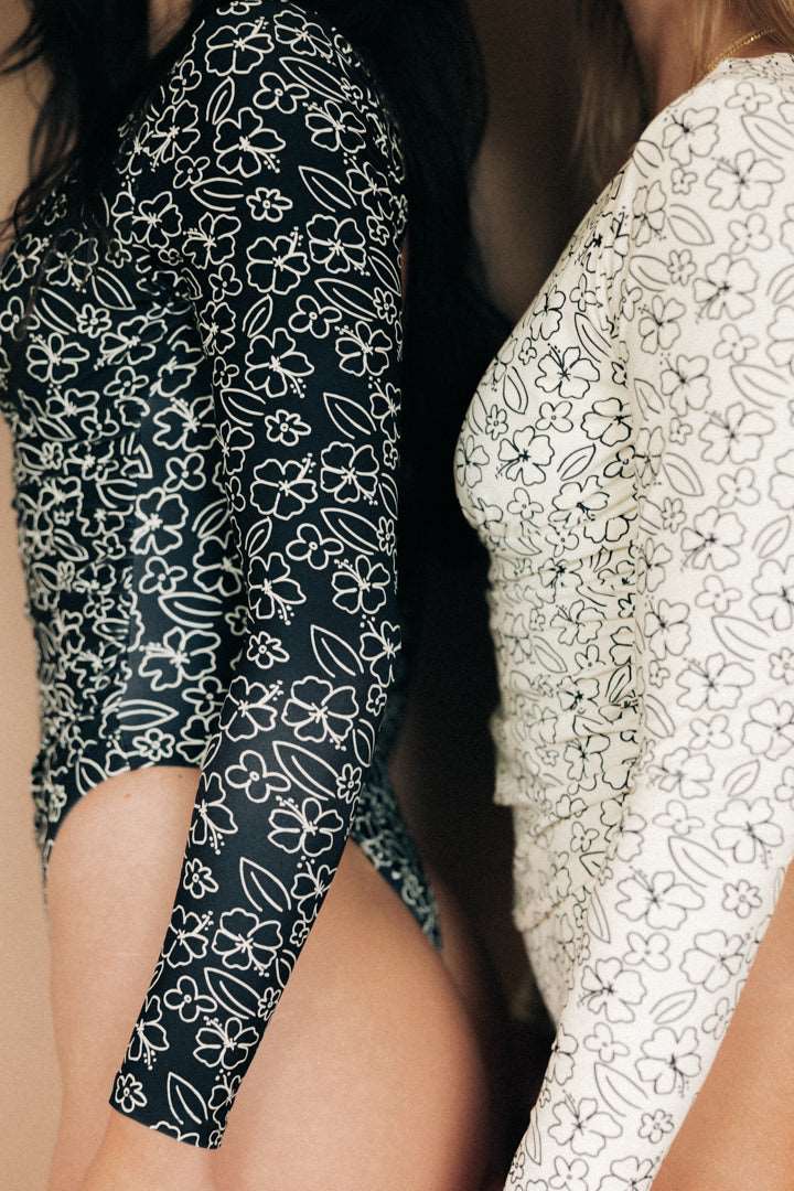 Malibu Surf Suit - Hawaiian Black - Image 3