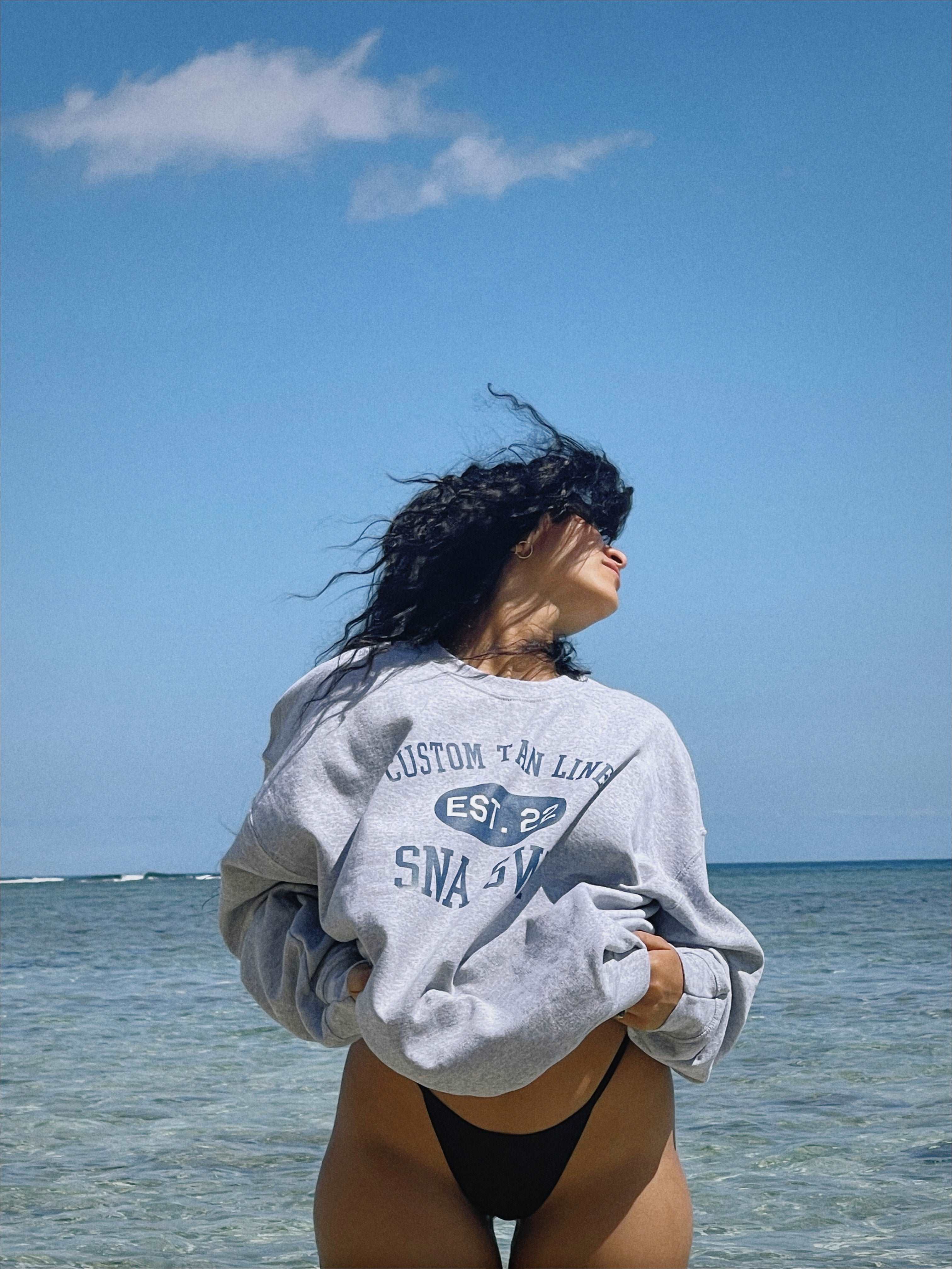 Outerwear: "Custom Tan Lines” oversized sweatshirt - Image 3